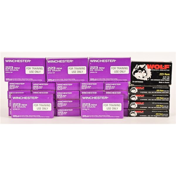 Factory .223 Ammunition (593 Rounds)