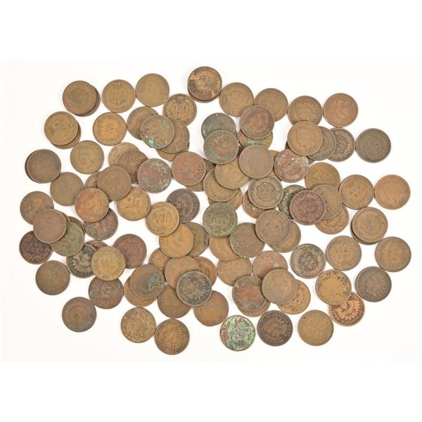 Collection of (107) Indian Head Pennies