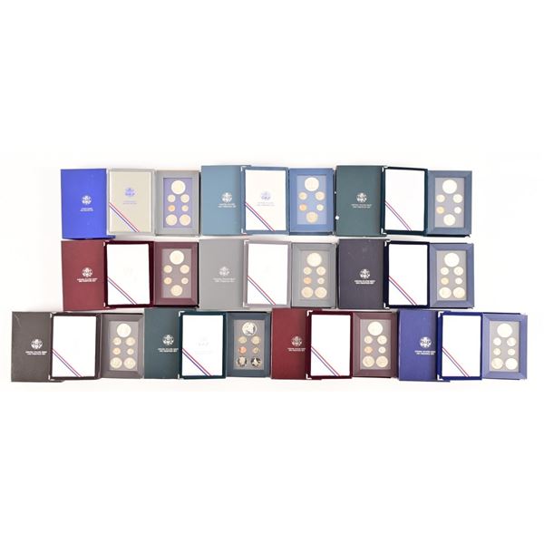 (10) U.S. Mint Prestige Sets, Sequential 1986-1995