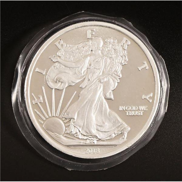 2018 Silver Eagle 5 Troy Oz .999 Bullion Round