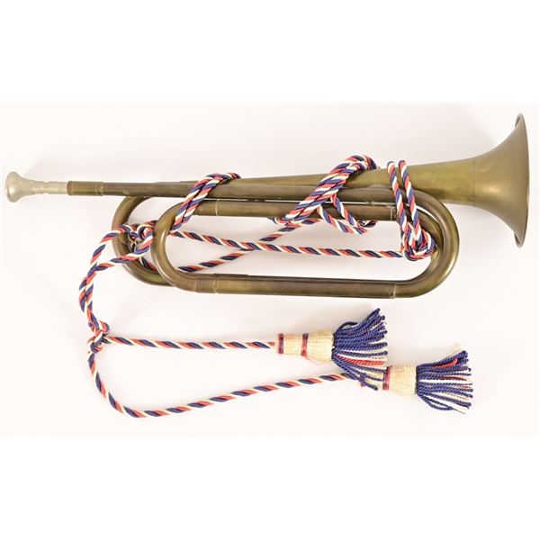 Antique Brass US Cavalry Bugle