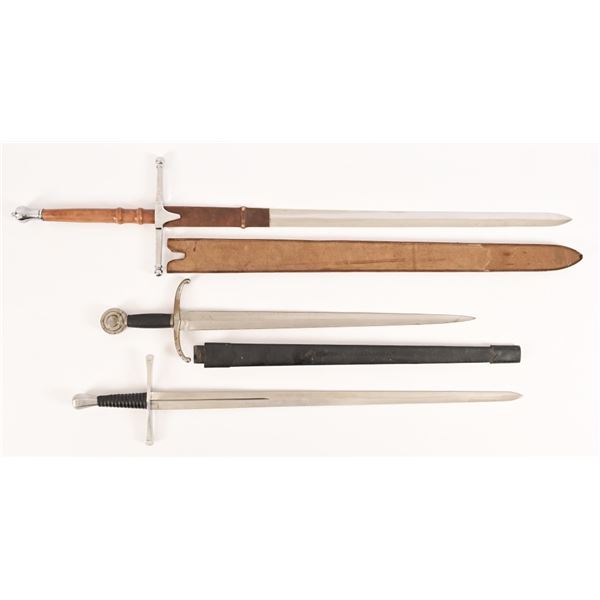 (3) European Medieval Long Sword Reproductions