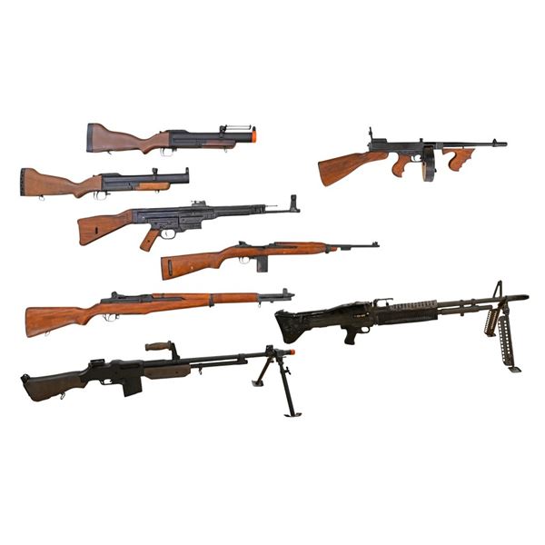 Collection of Replica Non-Firing Military Rifles