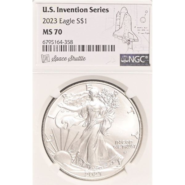 2023 American Eagle US Invention Series NGC MS70