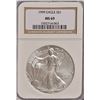 Image 1 : 1999 American Silver Eagle $1 NGC MS69
