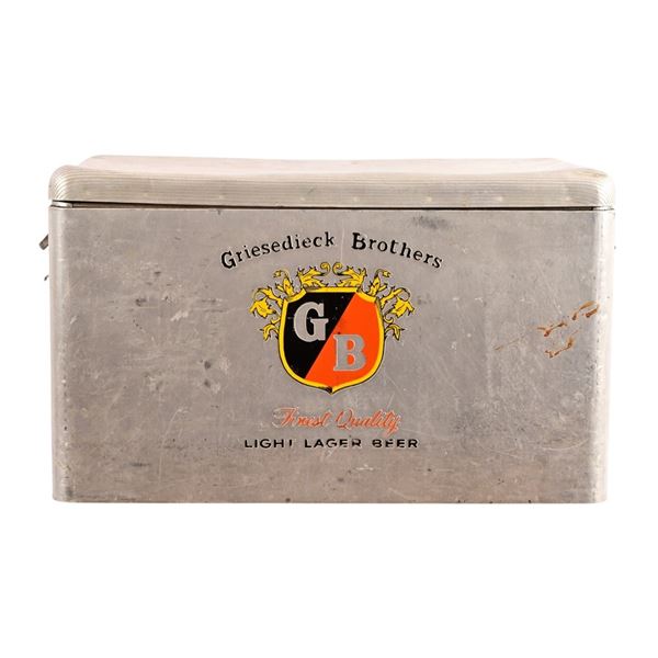 Vintage Griesedieck Brothers Aluminum Beer Cooler