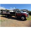 Image 2 : 2005 Ford F750 XL Super Duty 4x2 Flatbed Truck w/ Lift Gate, 12777 Miles, 22.5" L  (Starts & Runs, S