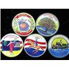 Image 1 : All 5-1999 State Quarters Colorized As Shown