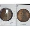 Image 1 : Great Britain 1938 Half Penny And 1921 One Penny