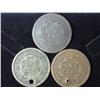 Image 2 : 3 US Large Cents (As Shown) Tough