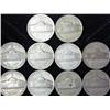 Image 2 : 10 Assorted Jefferson 35% Silver War Nickels