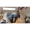 Image 1 : VERY LARGE SHOULDER MOUNT TAXIDERMY ELEPHANT WITH REPRODUCTION TUSKS WITH PAPERWORK