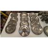 Image 2 : LARGE LOT OF PEWTER DISHES, CLOCK, CUPS, STEINS & GOBLETS