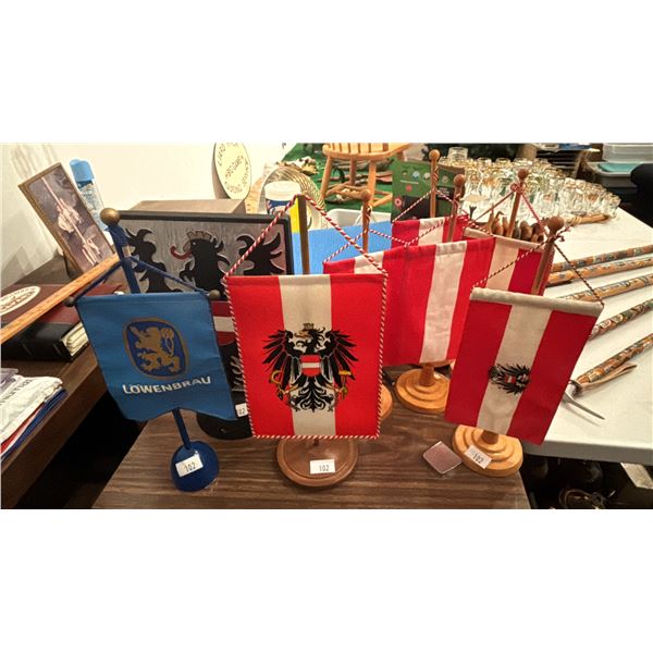 LOT OF AUSTRIAN FLAGS