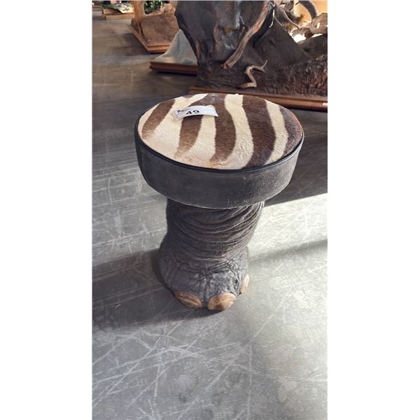 ZEBRA/ELEPHANT LEG STOOL