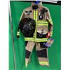 Image 2 : Child’s Firefighter Costume, Size 7-8, by Adventure Factory with Accessories