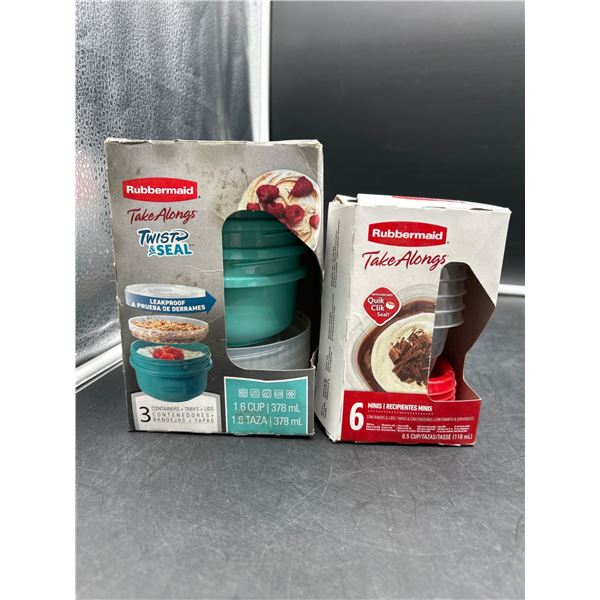 Lot of Rubbermaid TakeAlongs Twist & Seal and Minis Storage Containers
