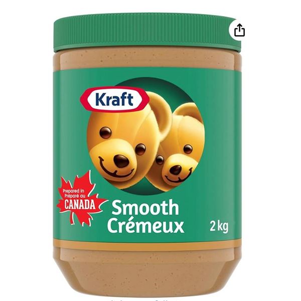 Kraft Smooth Peanut Butter Creamy 2kg