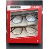Image 1 : Foster Grant Blue Light Reading Glasses +3.00, 2-Pair Set with Hard Cases