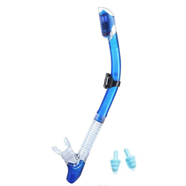 Supertrip Dry Snorkel Adult-Scuba Diving with Splash Guard and Top Valve,Freediving Snorkeling Swimm