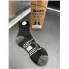 Image 1 : Merino Wool Hiking Socks, Black, L, Model X0046BMSKZ, 5 Pairs