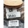 Image 4 : Pack of 20 Unfinished Wood Slices with Tree Bark for Crafts
