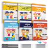 Image 1 : 6-Book Set Handwriting Practice Books for Kids, Reusable Groove Writing Practice Copybook with Magic