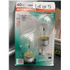 Image 2 : Sylvania 2 Pack 40W Double Life A15 Appliance Light Bulbs, Lot of 5