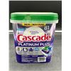 Image 1 : Cascade Platinum Plus Dishwasher Detergent, 81 ActionPacs, Fresh Scent