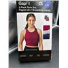 Image 2 : GapFit 2-Pack Tank Bras Size L/G in Burgundy and Navy