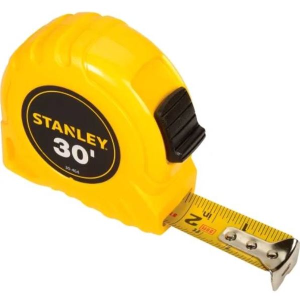 Stanley 30-464 30′ Tape Measure with Tru-Zero Hook and ABS Case