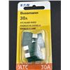 Image 3 : Bussmann (BP/ATC-30-RP) 30 Amp ATC Blade Fuse 4 Pack Qty 5