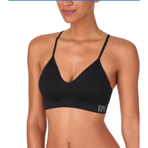 DKNY 2-Pack Seamless Bra, L/G, Soft Stretch Fabric with Convertible Straps