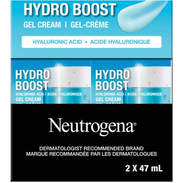 Neutrogena Hydro Boost Gel Cream with Hyaluronic Acid, 2 x 47mL
