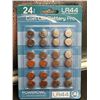 Image 2 : POWEROWL LR44 Battery, L1154F AG13 357 303 A76 1.5V Button Coin Cell Batteries (24 Count, Blue)