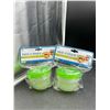 Image 2 : Lot of 2 Evri 8 oz Pack N’ Snack Container (3 ct)