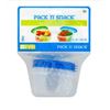 Image 1 : Lot of 2 Evri 8 oz Pack N’ Snack Container (3 ct)