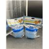 Image 2 : Lot of 2 Evri 8 oz Pack N’ Snack Container (3 ct)