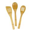 Image 1 : Bamboo Naturals 3-Piece Utensil Set with Dishwasher-Safe Design