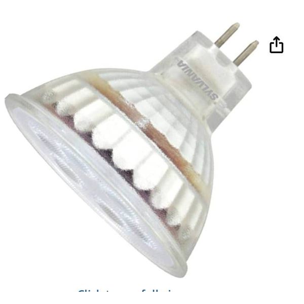 Sylvania 3 Pack Ultra LED Flood LAMP, MR16, 5 WATTS, 3000K, 82 CRI, GU5.3 Base, 12 Volts, DIMMABLE L