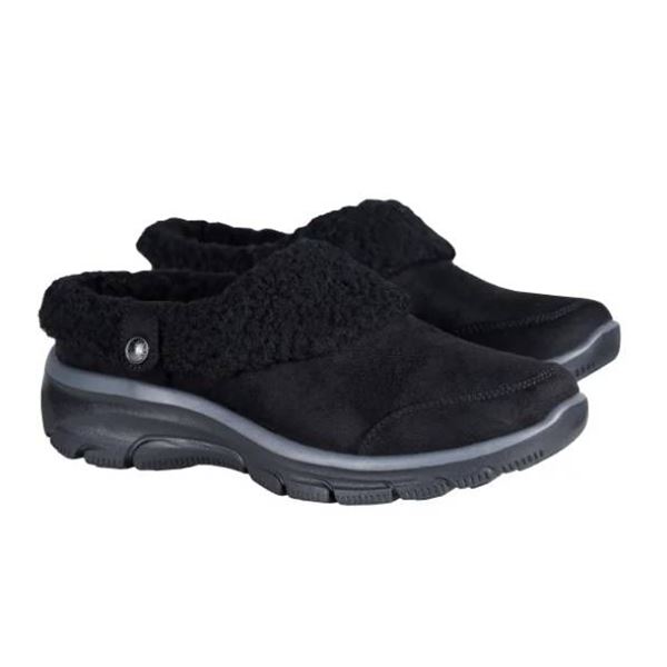 Skechers Women’s Lined Clog Size 8 Black Memory Foam Slip-On Shoes