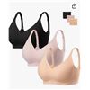 Image 1 : Habibee Bra No Underwire Comfort and Bra Extender Set, Size M