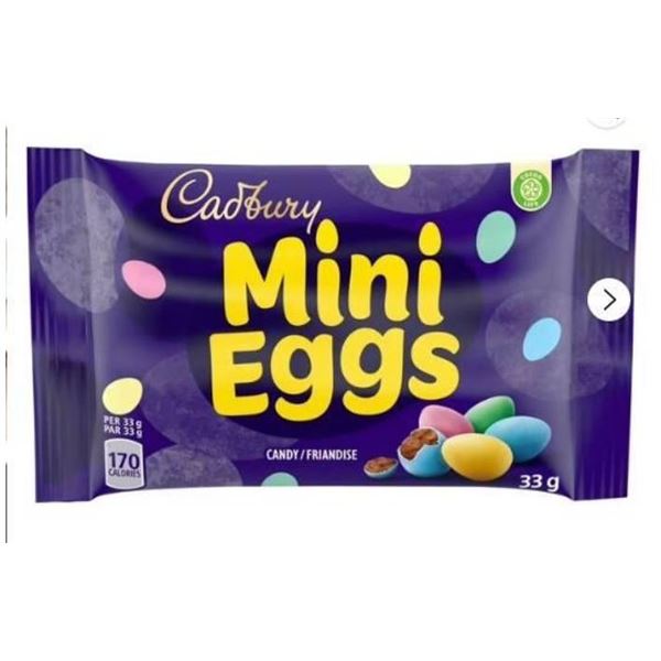 Cadbury Mini Eggs 48 x 33 g Packages, Candy
