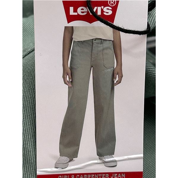Levi’s Girls’ Carpenter Jeans in Green, Size Small