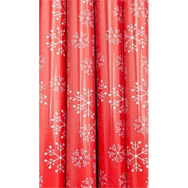 Danson Decor 100 Percent Recycled Eco-Friendly Wrapping Paper, 4 Rolls