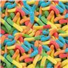 Image 1 : CKF Sour Neon Worms, 12 x 170g Candy Packs