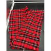 Image 4 : Giveitpro Red and Black Plaid Womens Flannel PJ Pants Size XXL