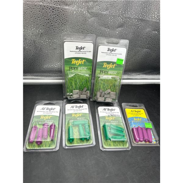 Lot of TeeJet AI TeeJet and PolyWest Spray Tips and Nozzles