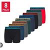 Image 1 : Puma 8-Pack Boxer Briefs, Cotton Blend, M/L Size, Multi-Color