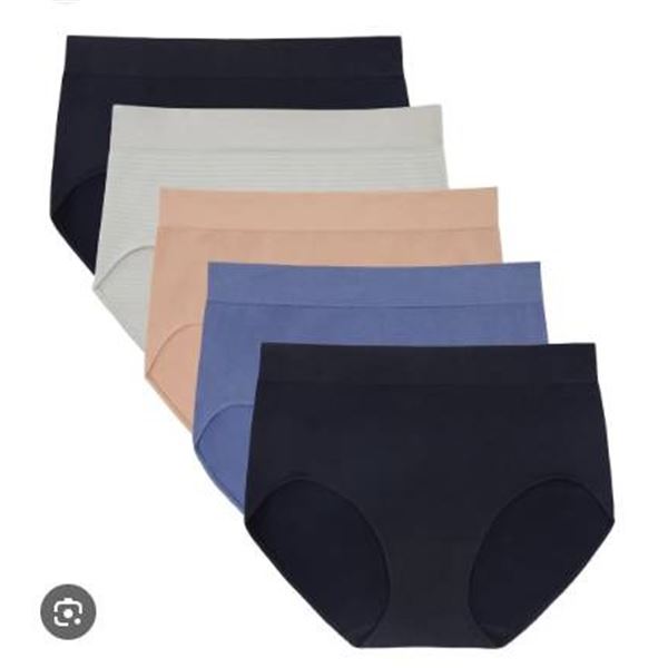 Jones New York Signature Seamless Briefs, 5 Pack, S/P